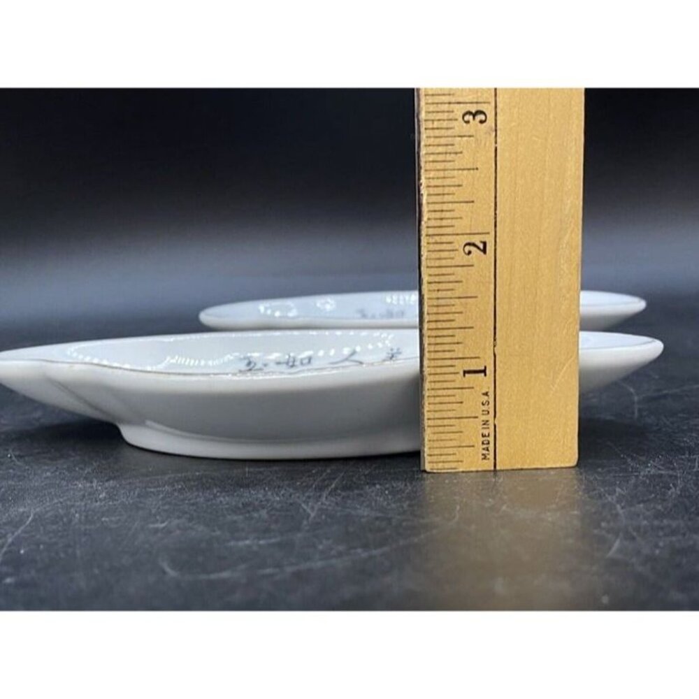 FS LOUIE & Co Berkeley CA Vintage 7” Bone Dish Chinese Restaurant LOT 2 - Picture 8 of 10